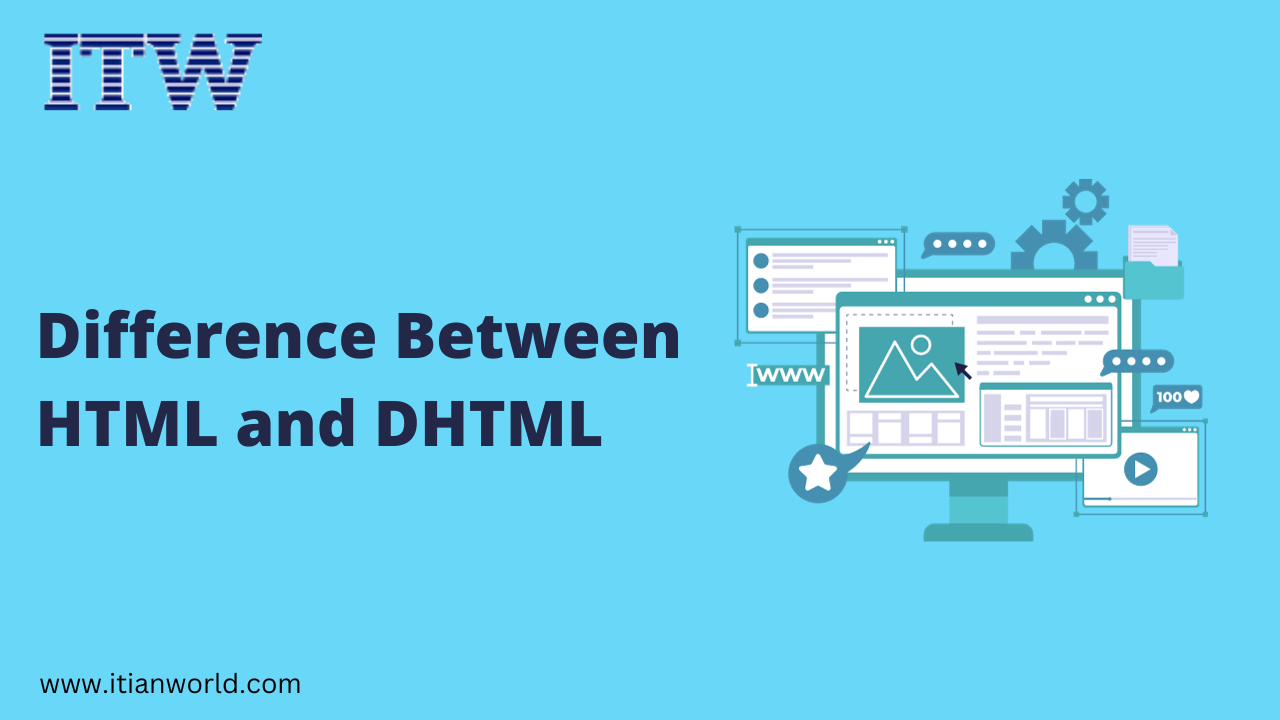 Difference Between HTML and DHTML